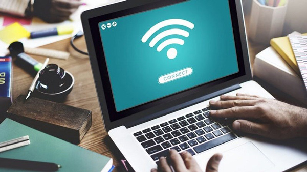hình ảnh sóng wifi trên laptop