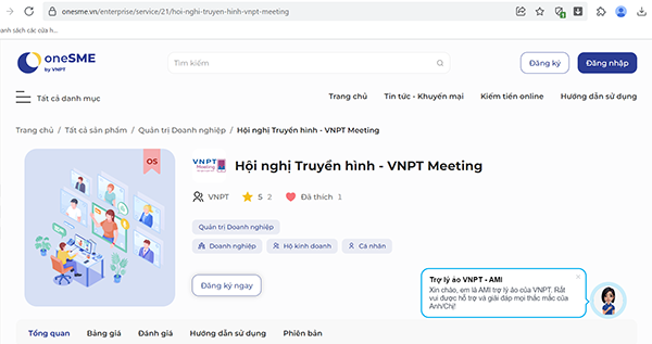 truy cập oneSME